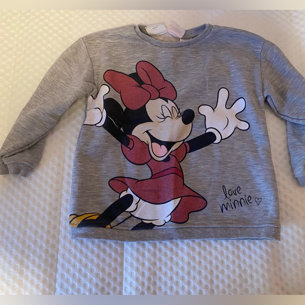 Zara Disney baby Minnie mouse crewneck